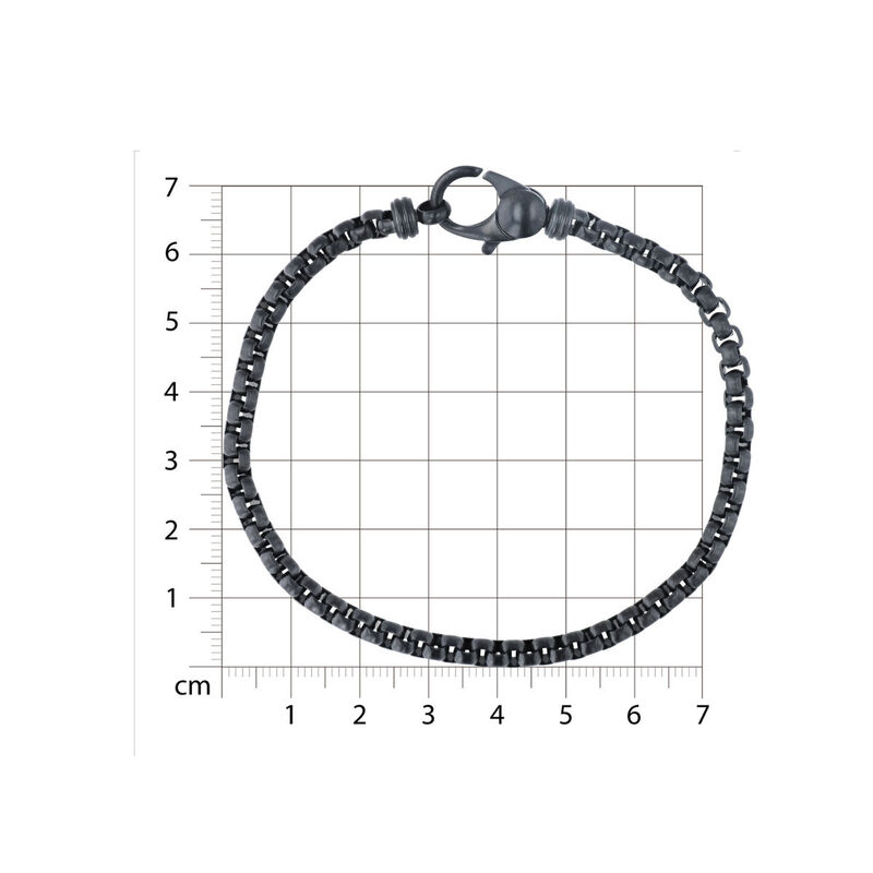 Pulsera De Acero Color Negro Caballero (20 Cm A... image number null