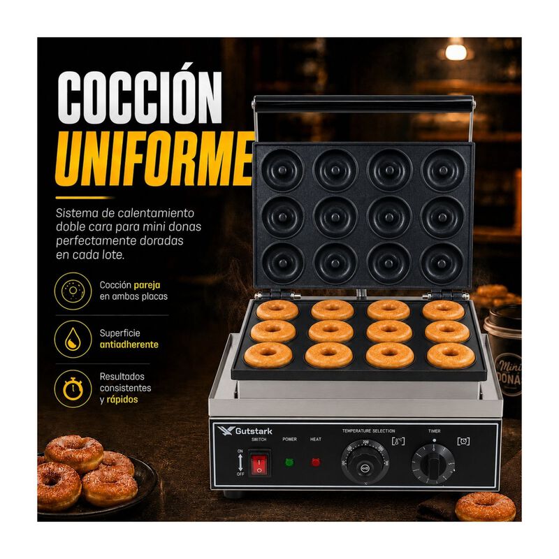 Maquina Donas 12p Industrial Comercial Temperat... image number null