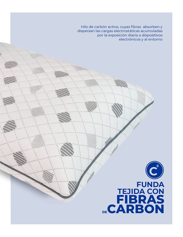 Almohada Luxe-Carb&oacute;n Almohada Reduce Estr&eacute;s, Tr... image number null