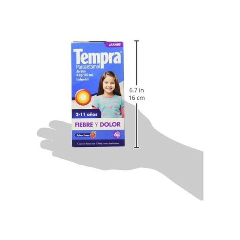 Tempra Jarabe Infantil Fiebre Y Dolor Sabor Fre... image number null