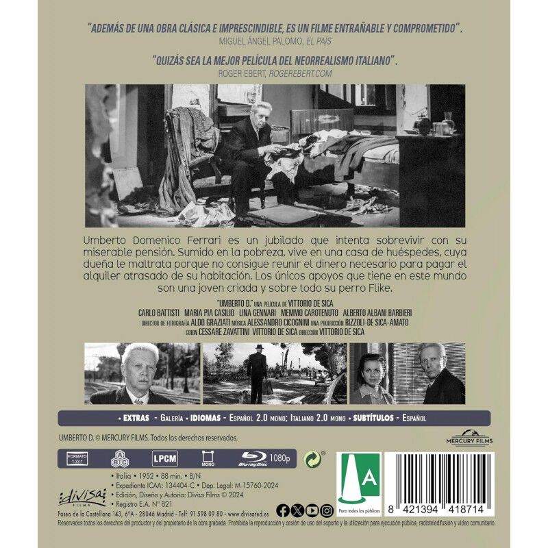 Umberto D. [Blu-ray] (1952) image number null
