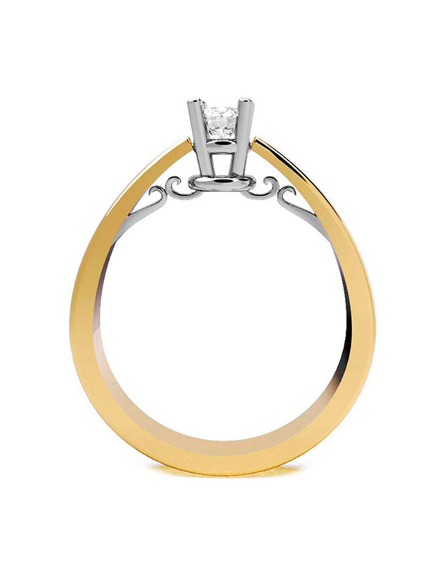 Anillo de Compromiso de 14K con Diamante de Lab... image number null