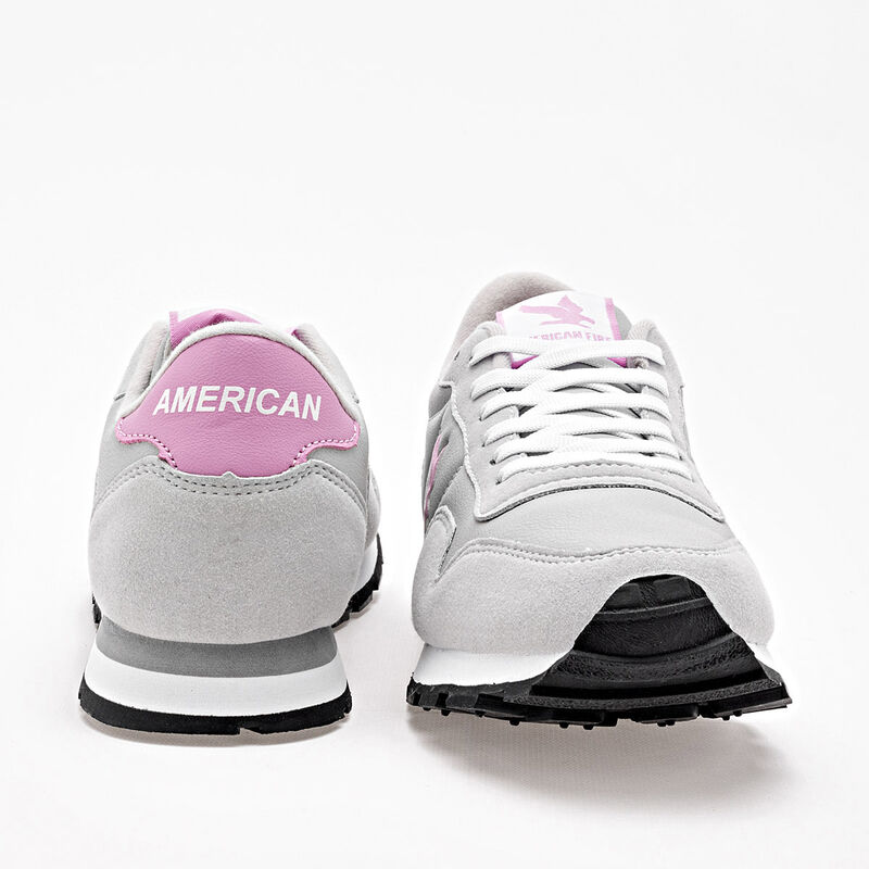 American Fire Tenis urbano para mujer gris rosa image number null