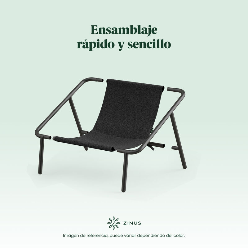 Zinus | Silla De Metal Zinus Ada Con Cojines De... image number null