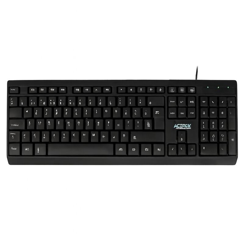 Teclado Al&aacute;mbrico Ackteck TA210 USB Resistente ... image number null