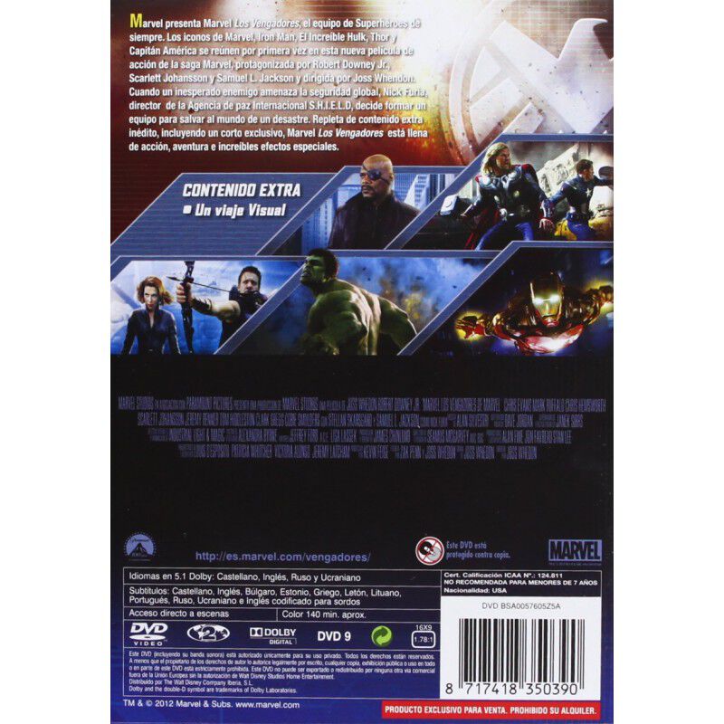 Los Vengadores [dvd] image number null
