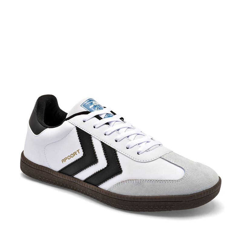 Apoort Tenis urbano para joven blanco negro gri... image number null