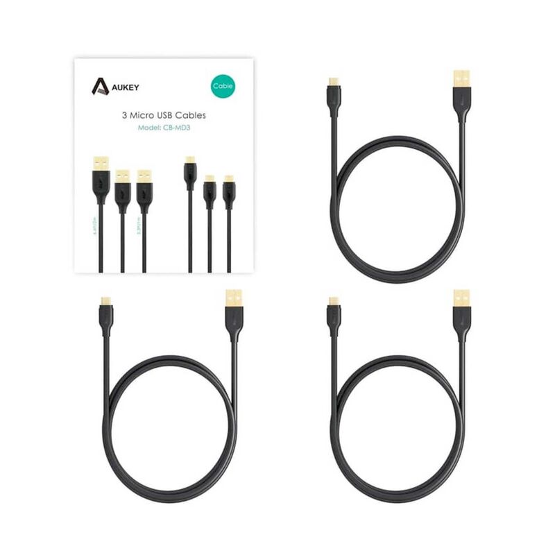 Cable Datos Aukey Usb-a A Micro Usb Paquete De ... image number null