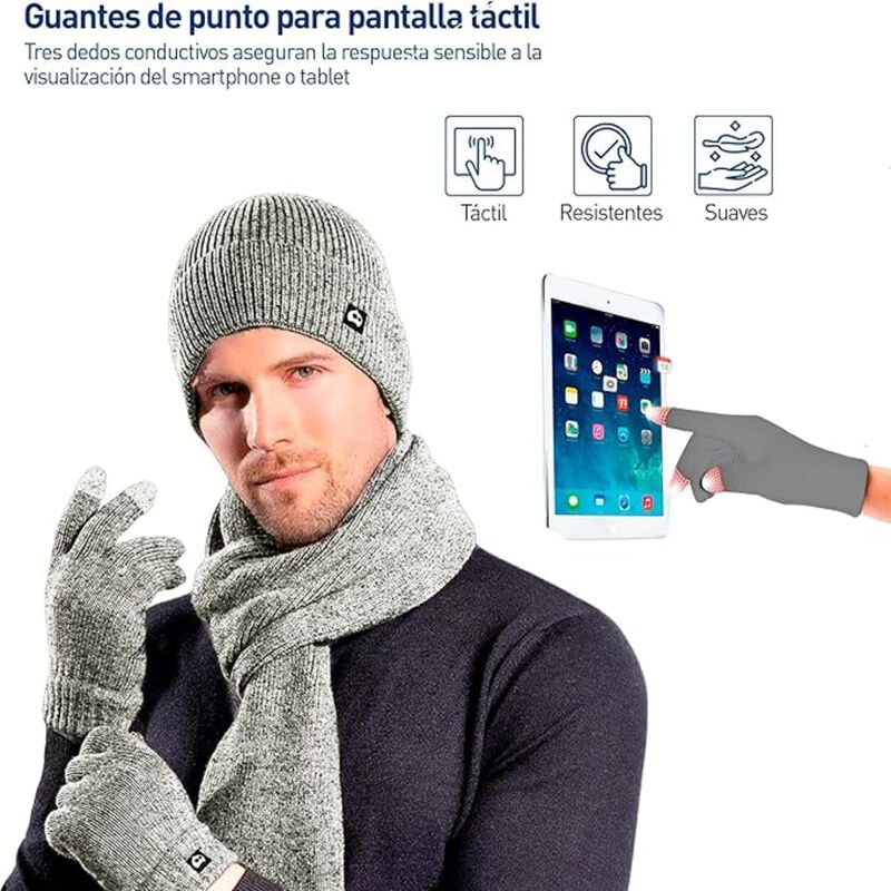 Juego de Gorro Bufanda Guantes image number null