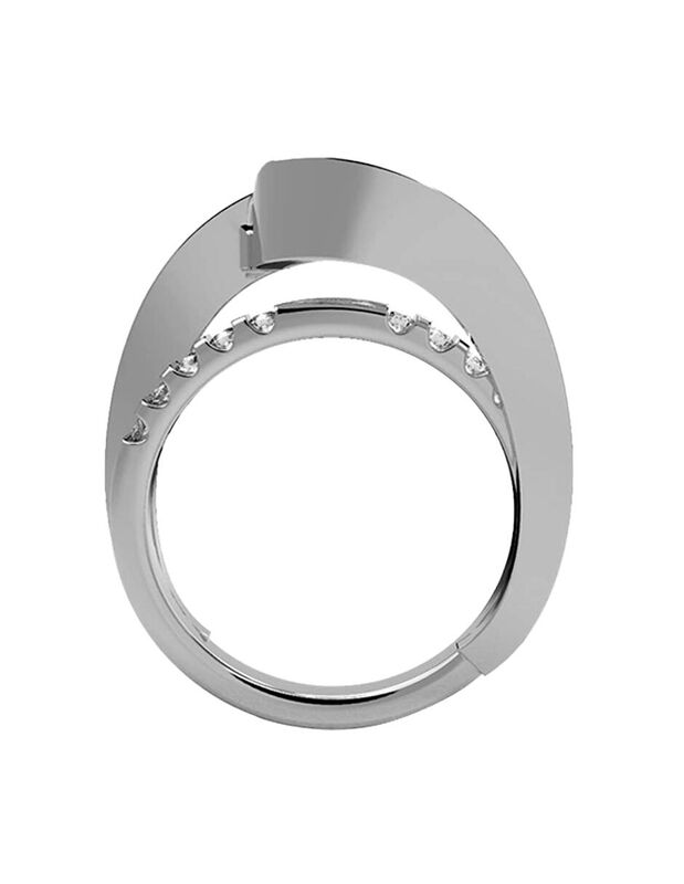 Anillo de Compromiso de 14K con Diamante de Lab... image number null