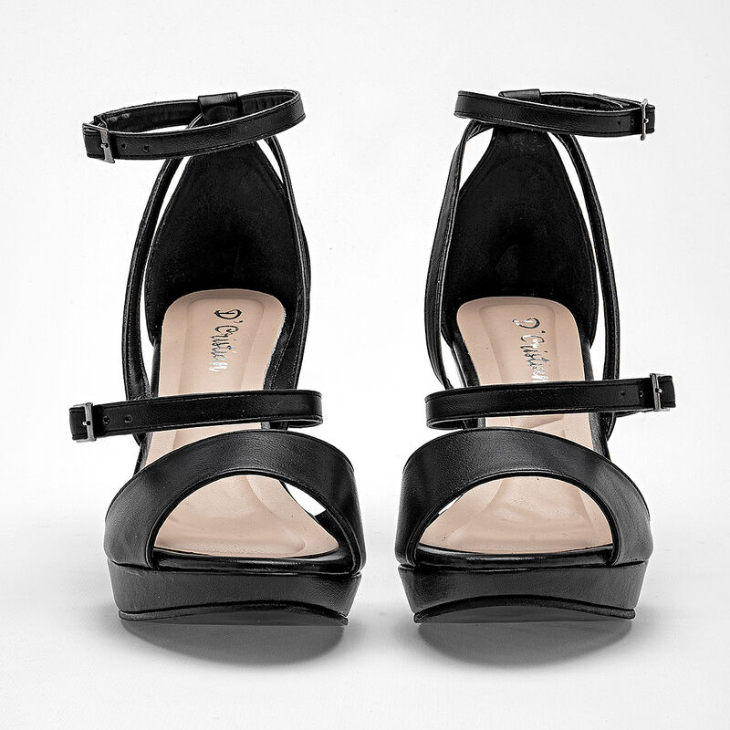 D'Cristian zapatilla semiabierta para mujer neg... image number null