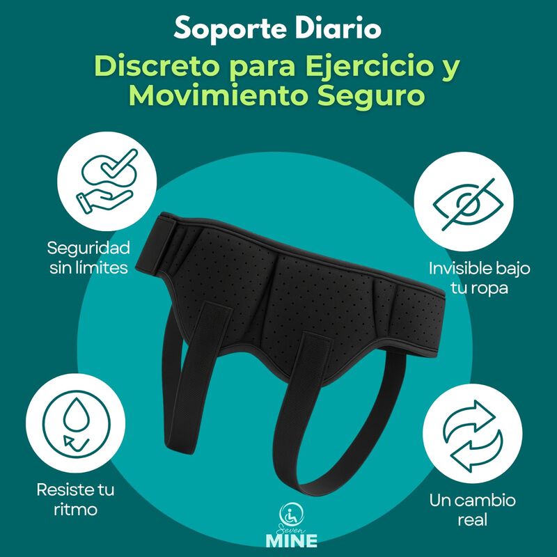 Faja Inguinal Para Hombre Con Soporte Ajustable... image number null