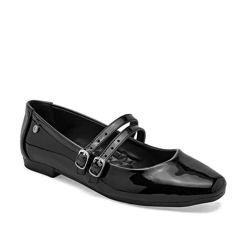 Moramora Balerina para mujer negro charol image number null