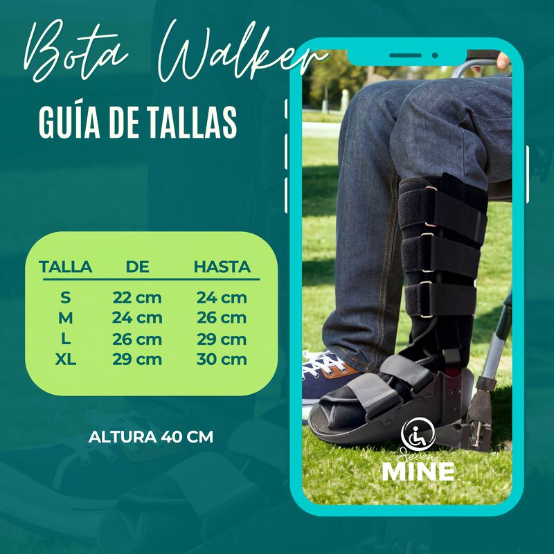 Bota Walker Alta (40cm) | No Neum&aacute;tica Bw-7702 ... image number null