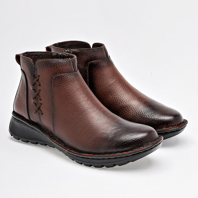 Lobo Solo Bot&iacute;n para mujer caf&eacute; image number null