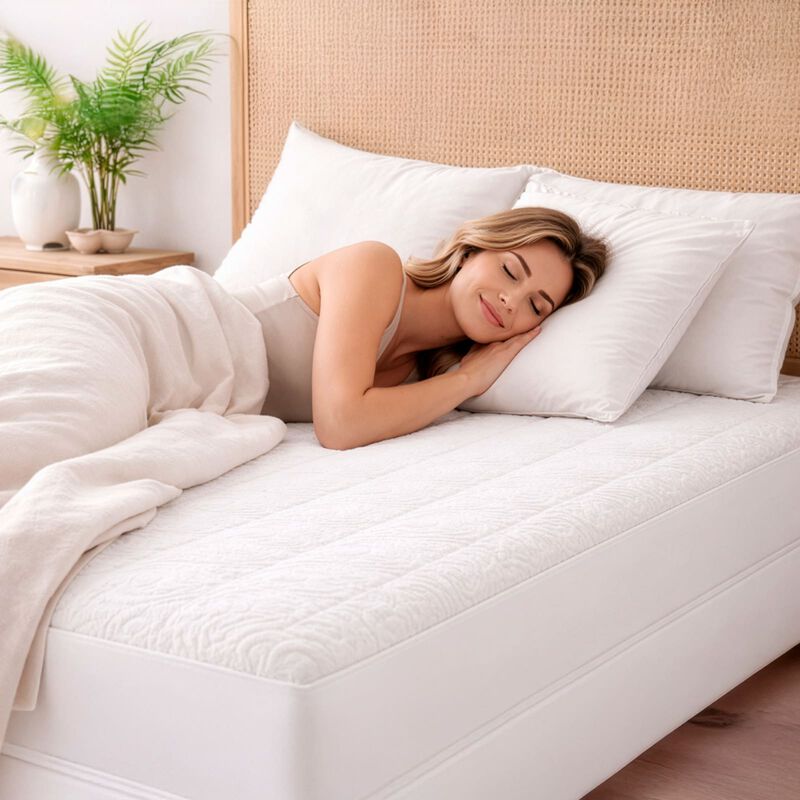 Protector De Colch&oacute;n Queen Size Spring Air Bamb... image number null