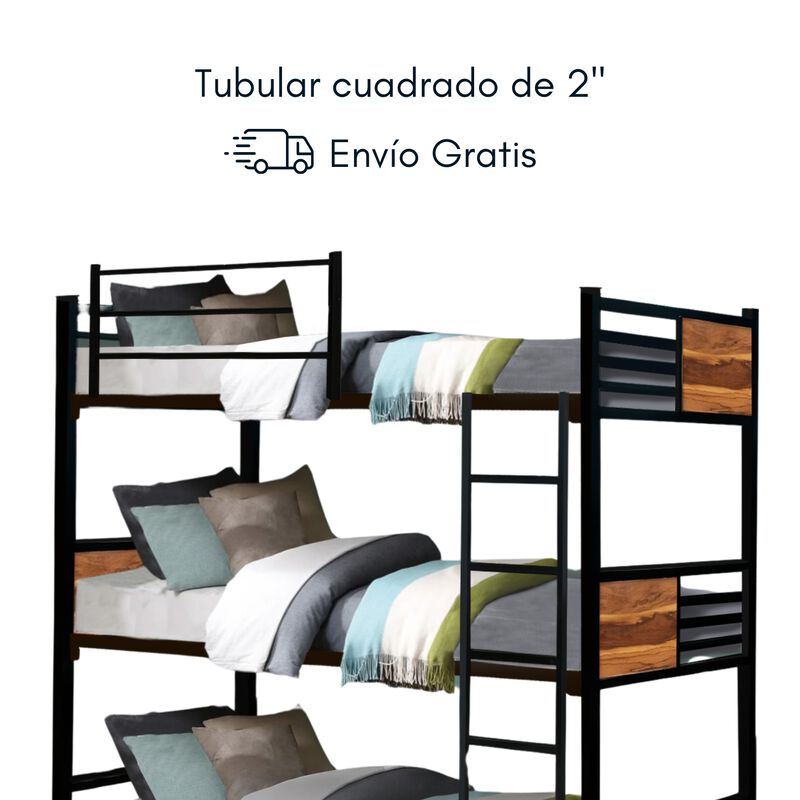 Litera Corso Triple Color Negro Parota Base Ind... image number null