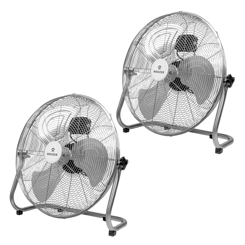 Kit Set 2 Ventiladores Piso Pared 23' 3 Aspas M... image number null