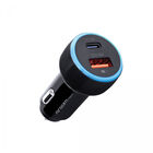 Cargador De Auto  Pd 36W Tipo-C & Usb Negro