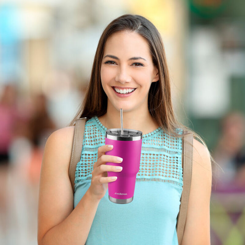 Termo Y Vaso Con Popotes image number null