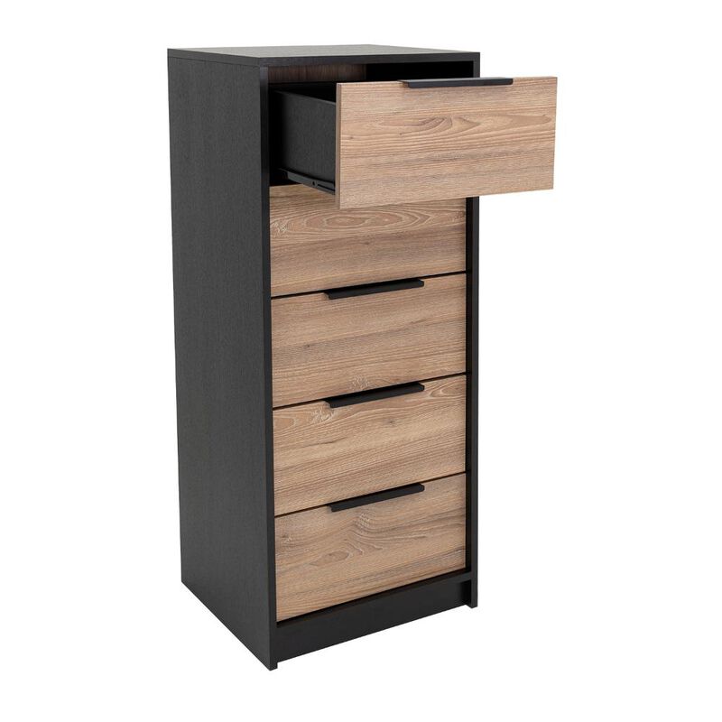 C&oacute;moda Organizador 5 cajones Kaia, Color Wengue... image number null