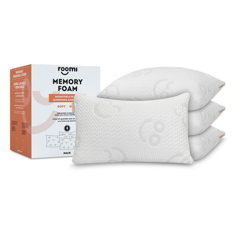 Almohadas Ajustables de Memory Foam Roomi Pack ... image number null