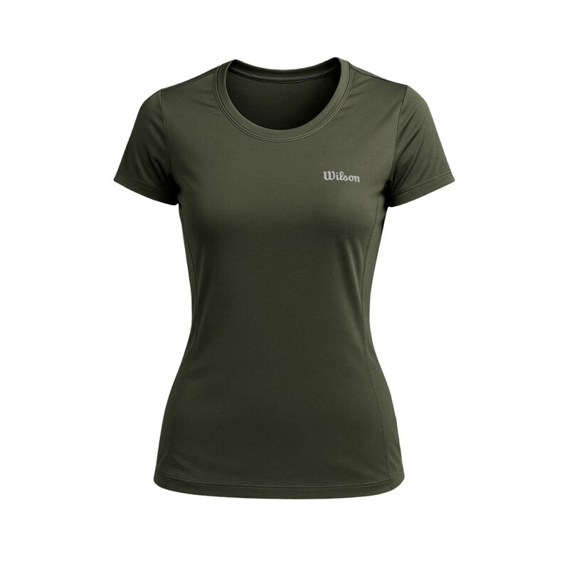 Playera Deportiva Wilson Para Mujer Verde Oscur... image number null