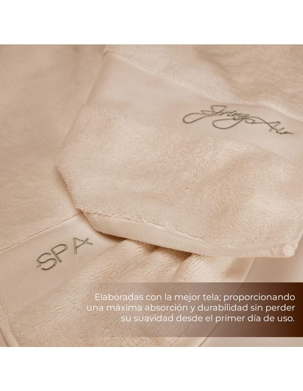 Toalla de Medio Ba&ntilde;o L&iacute;nea SPA, Extra Suave y A... image number null