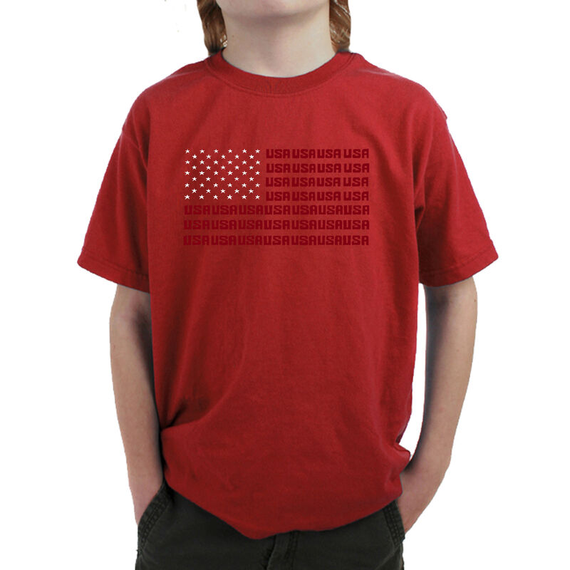Camiseta Word Art Para Ni&ntilde;o - Bandera de Estado... image number null