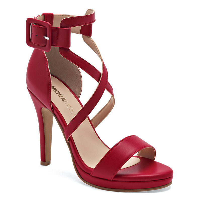 Moramora Zapatilla para mujer rojo image number null