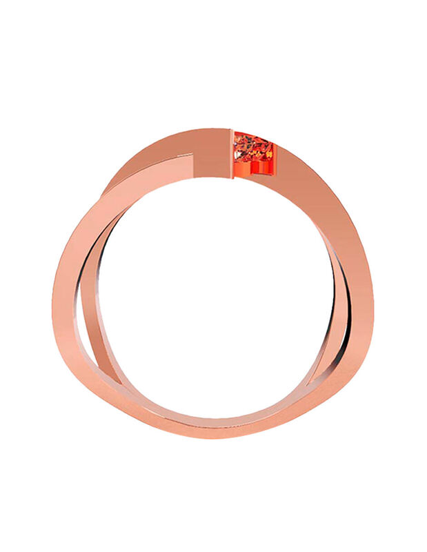 Anillo de Compromiso en Oro de 10K con Circonia... image number null