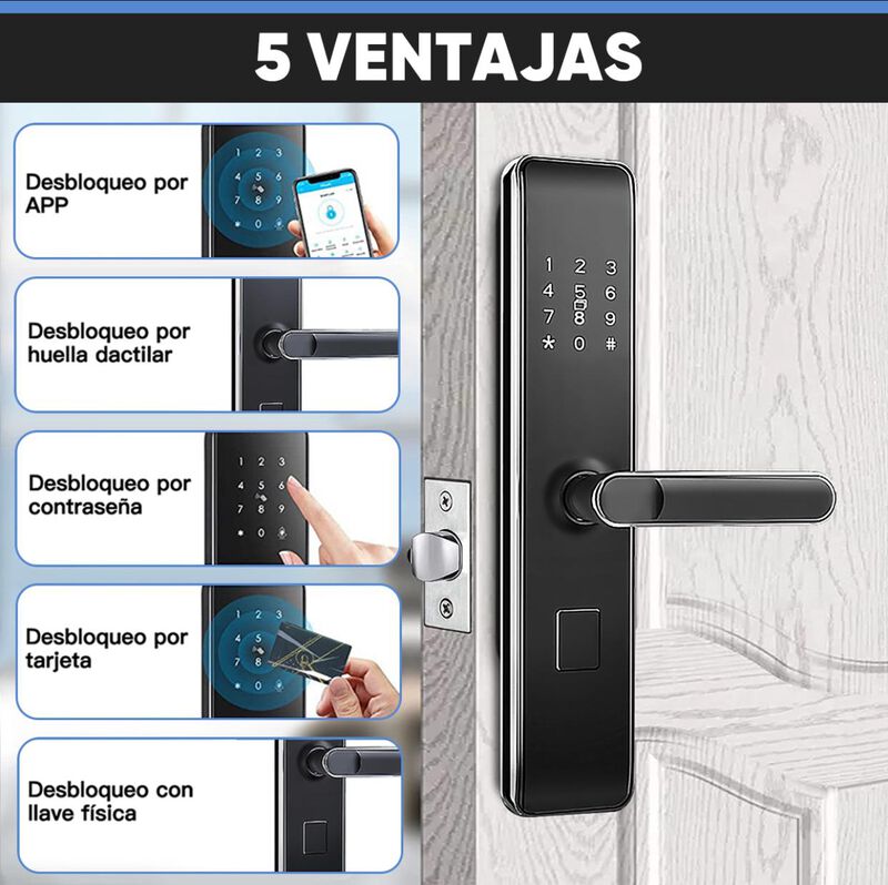 Cerradura Inteligente Smart C4 image number null