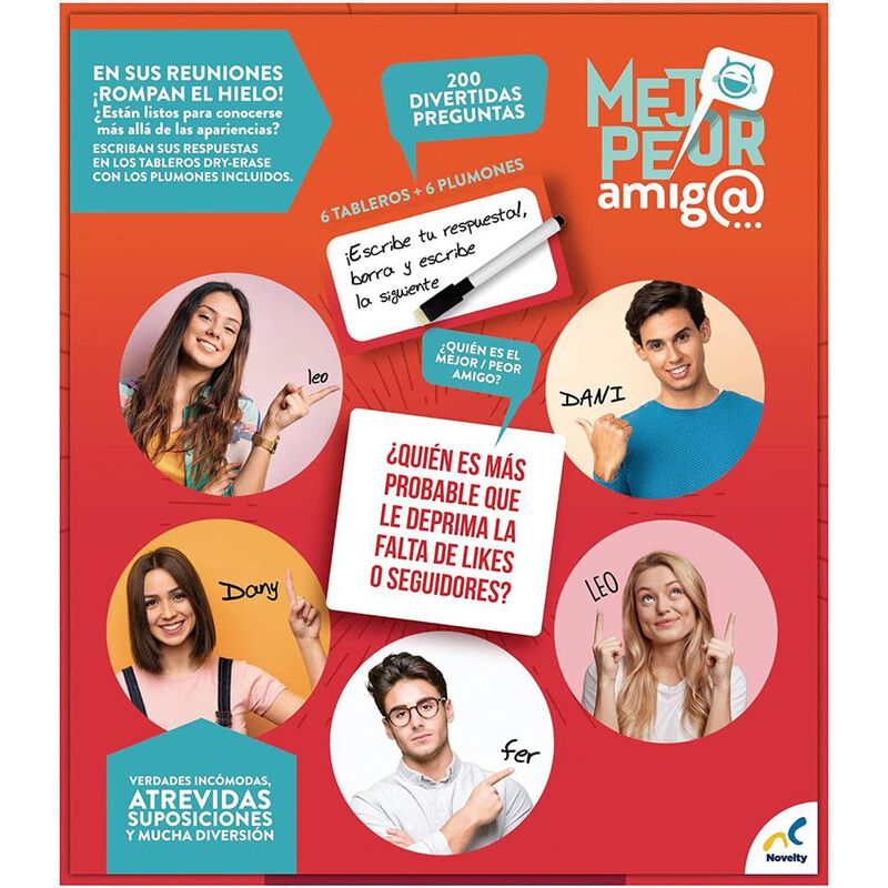 Juego de Fiesta Mejor Peor Amigo image number null