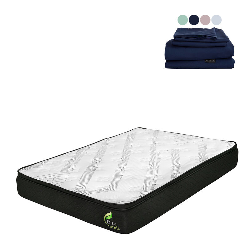 Colch&oacute;n Matrimonial Enzo + 1 juego de S&aacute;banas S... image number null