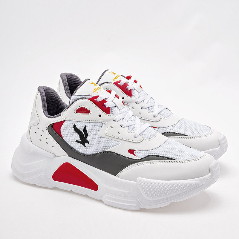 American Fire Tenis urbano para hombre blanco g... image number null
