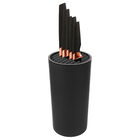 Set Completo De Cuchillos Con Base Organizadora Ideen Color Negro