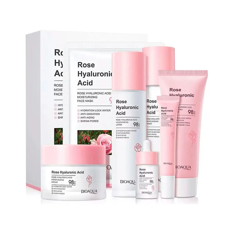 Kit Skincare Bioaqua 6 Pasos De Agua De Rosas Y... image number null