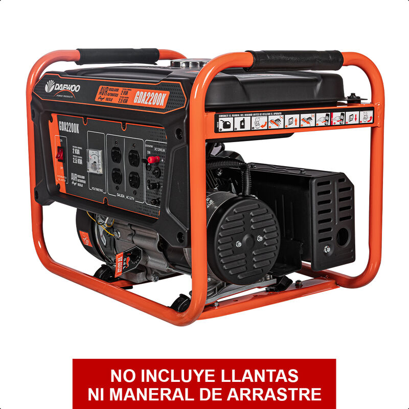 DAEWOO Generador port&aacute;til 2.5 kW 212CC 15L Regu... image number null