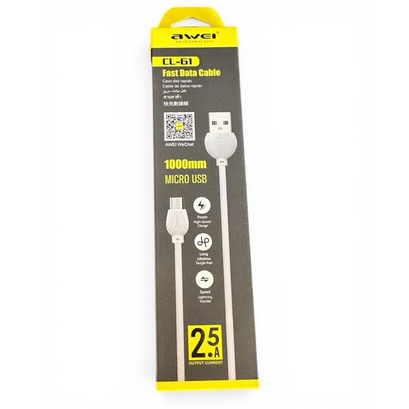 Awei Cl-61 Cable De Carga Rapida Micro Usb (bla... image number null