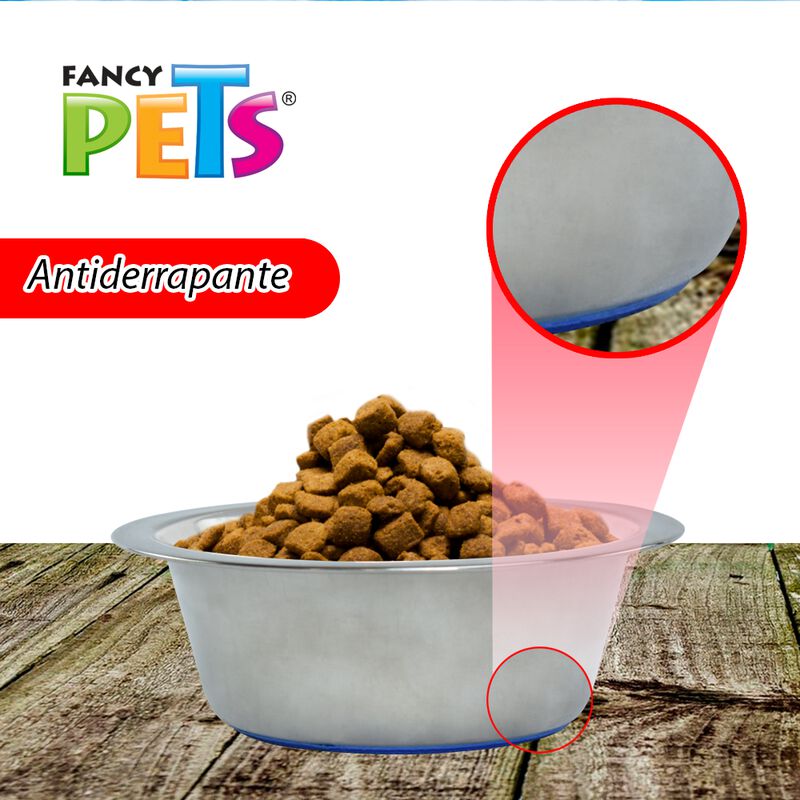 Fancy Pets Plato De Acero Para Perro Con Base A... image number null