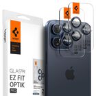 Protector De Pantalla Para Lente De C&aacute;mara Spigen Glastr Ez Fit Para Iphone 15 Pro Max/iphone 15 Pro Blue Titanium, Paquete De 2