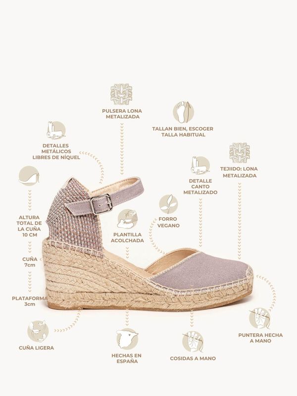 Jara Cu&ntilde;a Media Lona Metal Lila image number null