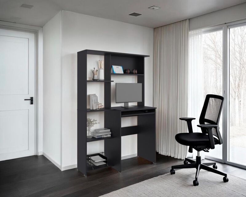 Escritorio Librero Alden Wengue Virtual Muebles image number null