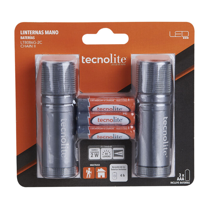 L&aacute;mpara Port&aacute;til Led 2 W Incluye Bater&iacute;as Tecno... image number null