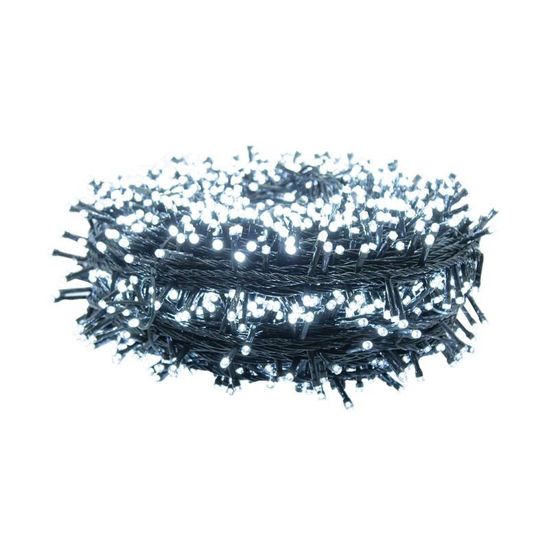 Serie Navide&ntilde;a 2000 Led Luz Blanca 90mts Cable ... image number null