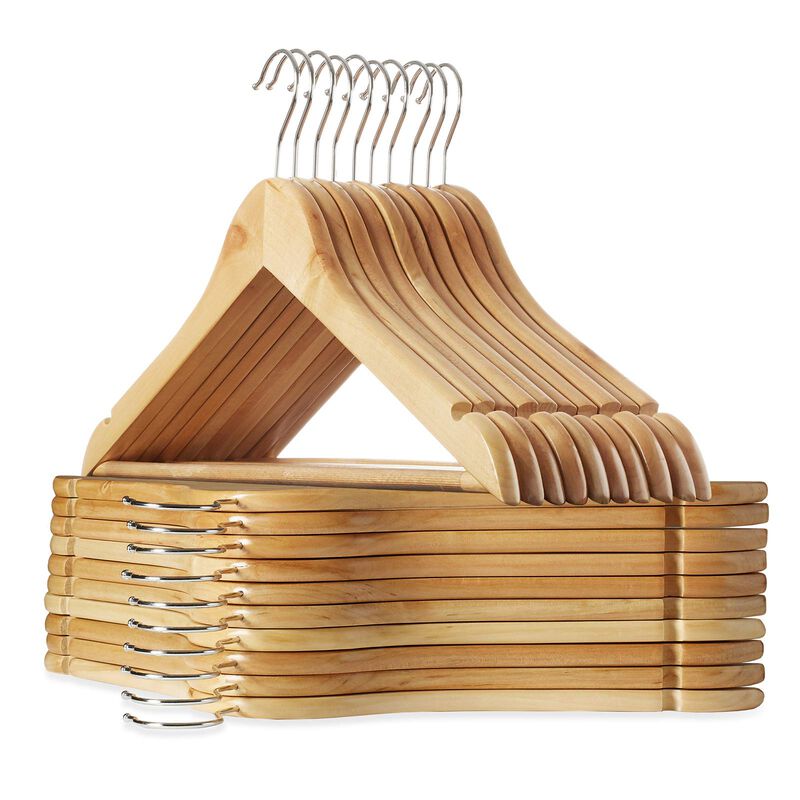 Perchas Para Trajes Casafield 20 De Madera Natu... image number null