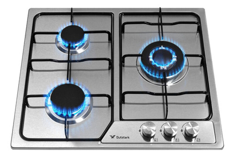 Parrilla 3 Quemadores Acero Inoxidable Templado image number null