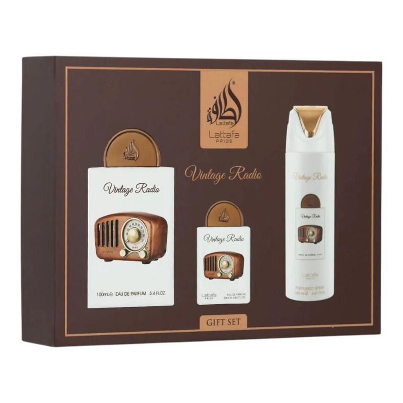 Perfume Lattafa Vintage Radio Gift Set image number null
