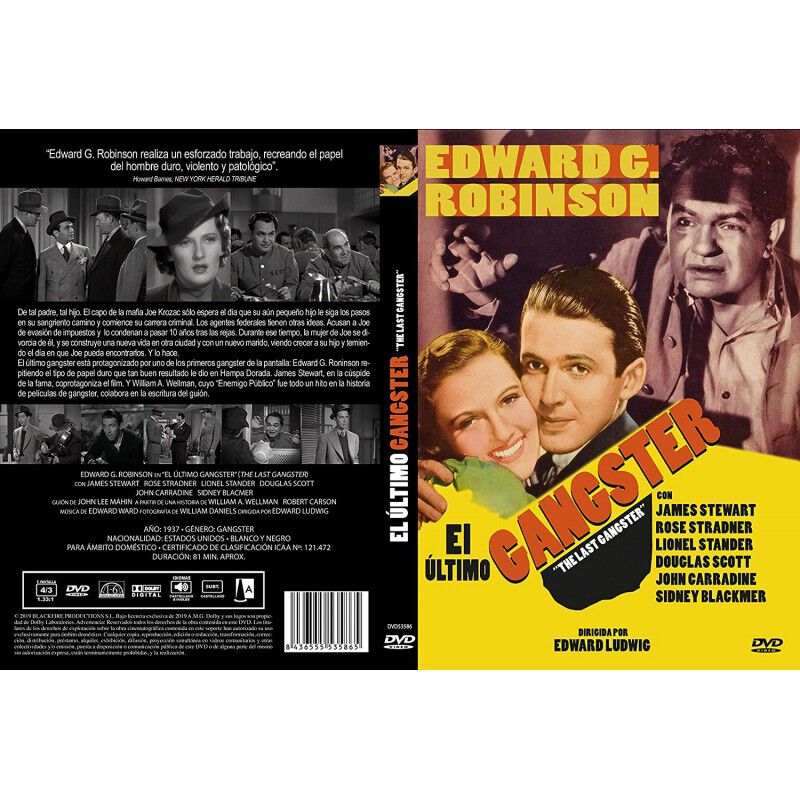 El &Uacute;ltimo G&aacute;ngster Dvd. 1937 The Last Gangster ... image number null