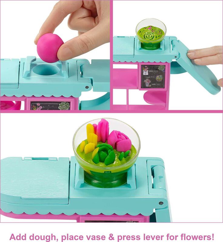 Mu&ntilde;eca Barbie Florist De Playset Con Estaci&oacute;n P... image number null